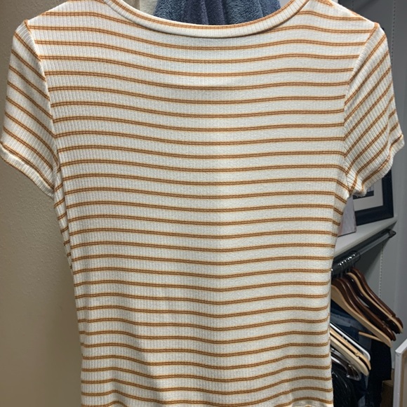 NOT FOR SALE American Eagle Striped Crop - Picture 2 of 3